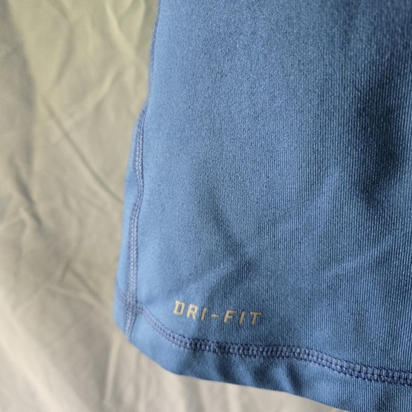 Nike Pro Hyperwarm Funnel Neck Hybrid Training Women's Large Blue Sweatshirt - Picture 4 of 7